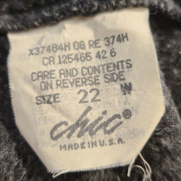 CHIC Ladie's/Women's size 22 Black Jeans - Picture 6 of 10